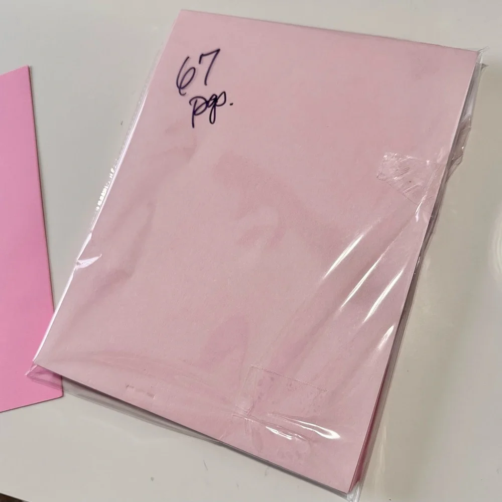 Ballerina Pink Cardstock Paper 67 Sheets 5 Shades of Pink Colors! NEW